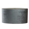 Zinc Graphite Velour Oval Slim Lampshade 70cm