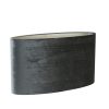 Zinc Graphite Velour Oval Slim Lampshade 70cm