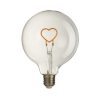 Heart LED Transparent Bulb