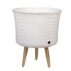 White Up Mid Plant Basket Stand