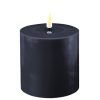 Battery Operated LED Candle 10x10cm Royal Blue