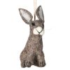 Ben The Grey Felt Bunny Hanging Decoration