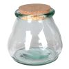 Large Recycled Glass Storage Jar