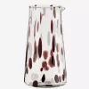 Brown & Cream Spot Recycled Glass Jug