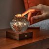 Solar System Globe Amber Crystal Light