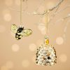 Golden Bee Shaped Bauble