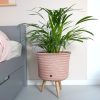 Copper Blush Up Mid Plant Basket Stand