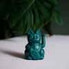 Mini Green Waving Lucky Cat