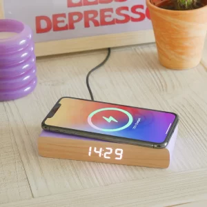 Purple Rise Charge Wireless Charger & Alarm Clock