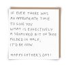 Greetings Card Squashed Fathers Day