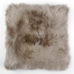 Silky Sheepskin Cushion Vole 40x40cm