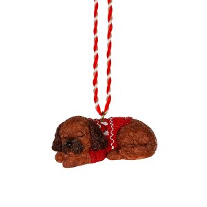 Resin Cockapoo Hanging Decoration Set Of 3