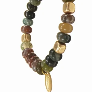 Worn Gold Big Boy Beads Bracelet