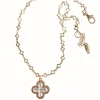 Worn Gold & Silver Byzantine Metallica Cross Necklace