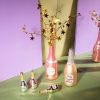 Mini Prosecco Bottle Shaped Bauble Set Of 3